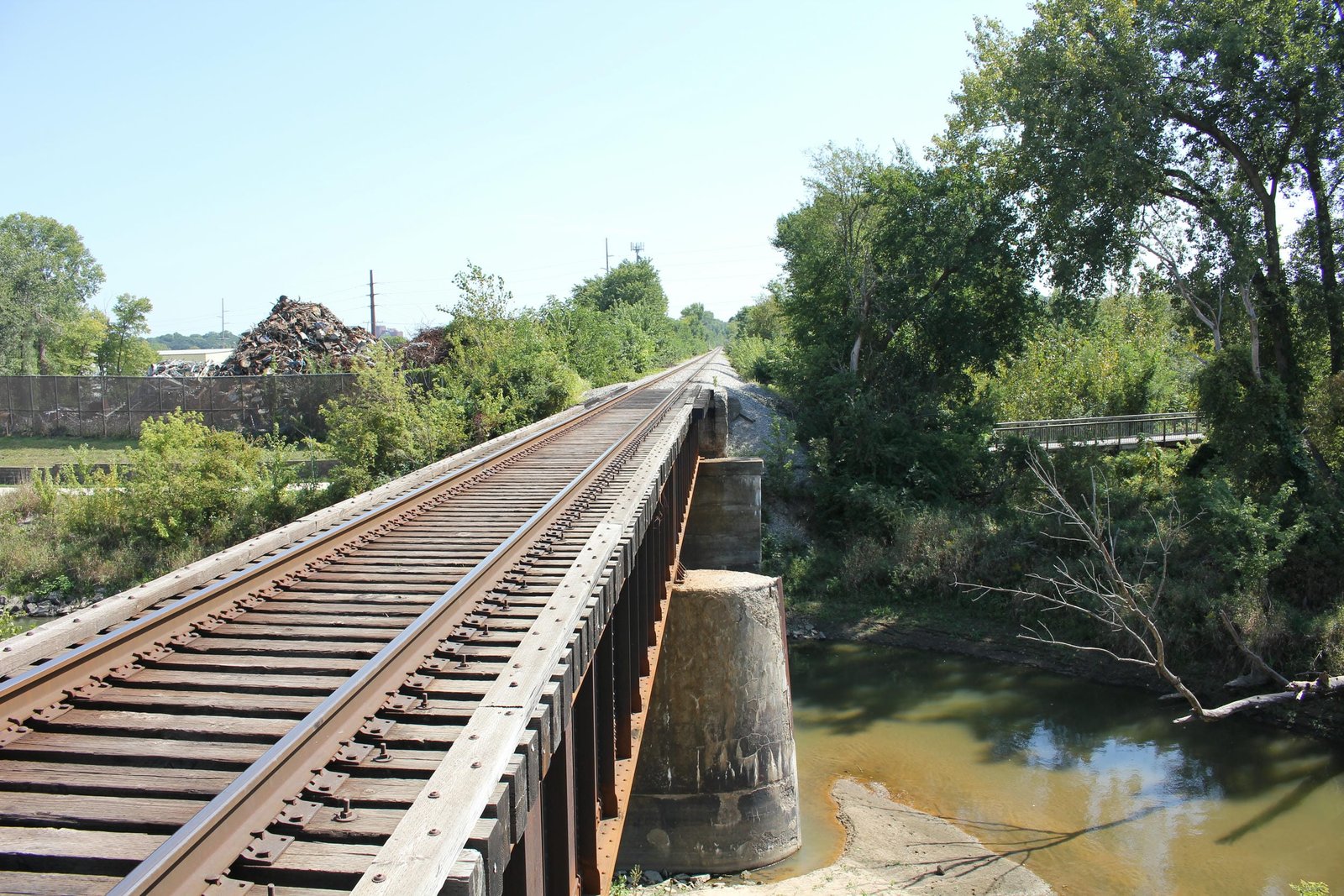 Looking east